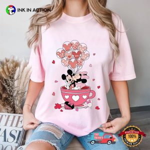 Disney Couple Mickey Minnie Valentines Day Comfort Colors Tee 3 InkInAction.com