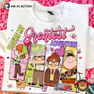 Disney Couple Valentines Day You're My Greatest Adventure Shirt 1 InkInAction.com