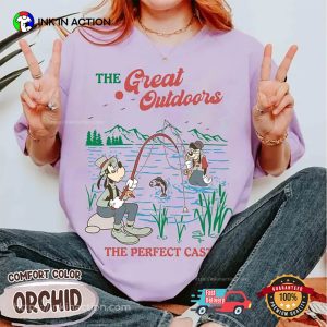 Disney Goofy Fishing The Perfect Cast Comfort Colors Tee