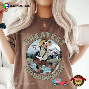 Disney Goofy World's Greatest Outdoorsman Comfort Colors Tee 2 InkInAction.com