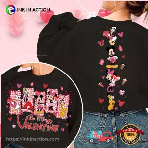Disney Happy Valentines Day Mickey Mouse 2 Sided Shirt