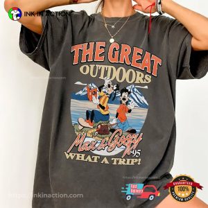 Disney Max And Goofy The Great Outdoors Movie Comfort Colors Tee 3 InkInAction.com