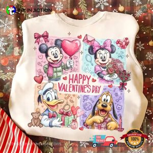 Disney Mickey And Friends Happy Valentines Day Shirt 1 InkInAction.com