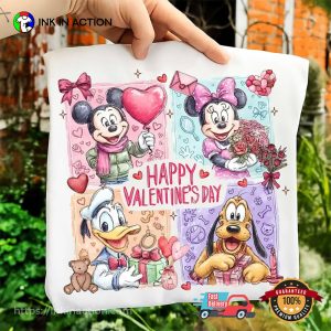 Disney Mickey And Friends Happy Valentines Day Shirt 2 InkInAction.com