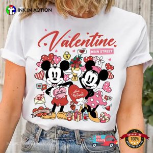 Disney Mickey Minnie Valentine Main Street Shirt Disney Mickey Minnie Valentine Main Street Shirt