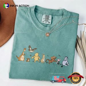Disney Pooh Bear And Friends Comfort Colors Tee 3 InkInAction.com