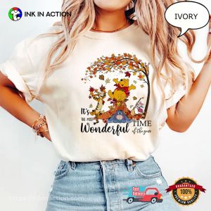 Disney Winnie The Pooh And Friends Autumn Comfort Colors Tee 3 InkInAction.com