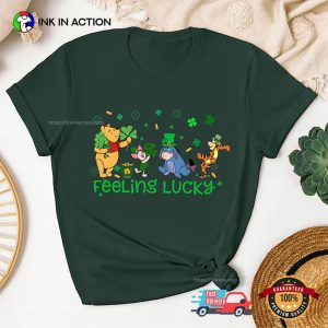 Disney Winnie The Pooh Feeling Lucky Patrick's Day Shirt 3 InkInAction.com