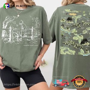 Disney Winnie The Pooh Map Comfort Colors Tee