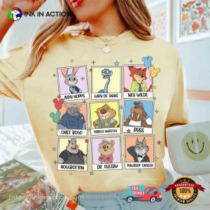 Disney Zootopia 2 Characters Polaroid Shirt