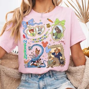 Disney Zootopia Movie 2 Characters Comfort Colors Tee 2 InkInAction.com