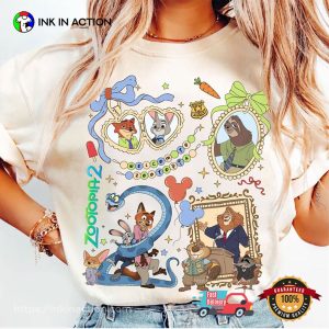Disney Zootopia Movie 2 Characters Comfort Colors Tee