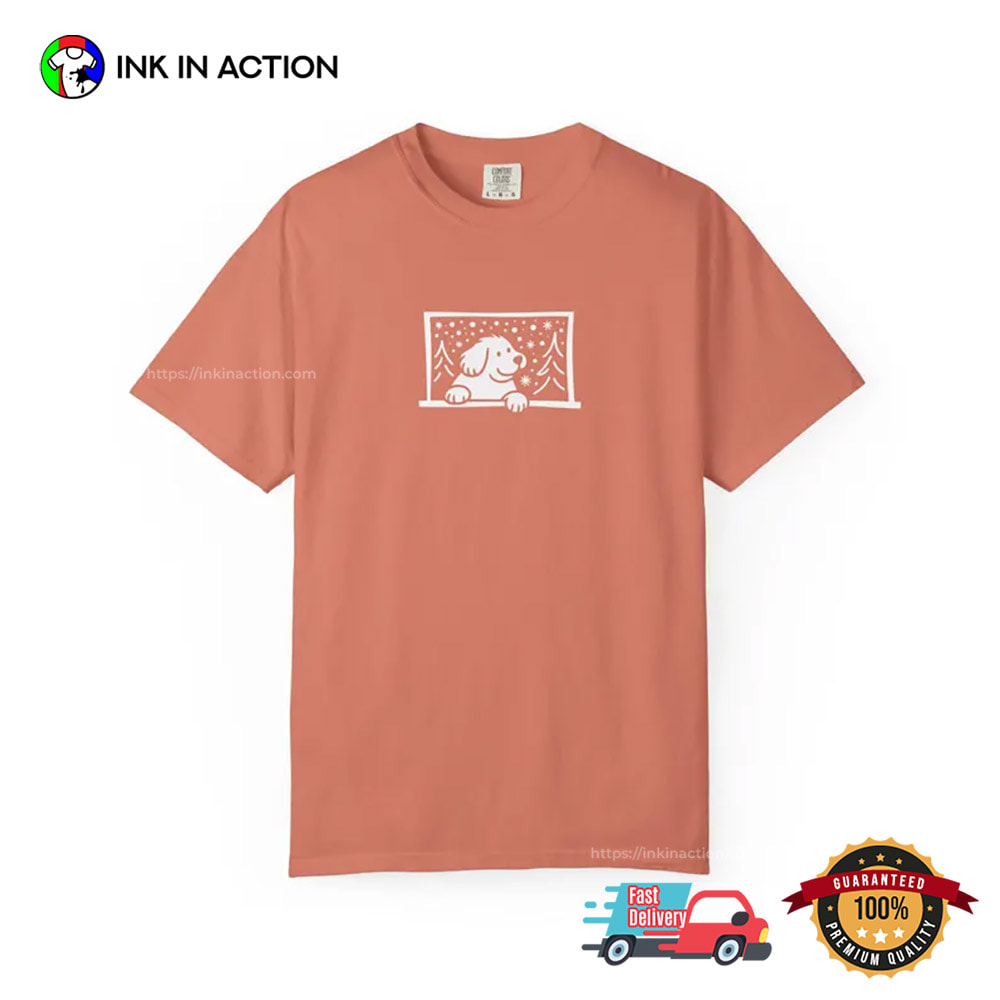 Dog In The Snow Winter Dog Lover Comfort Colors Tee Dog In The Snow Winter Dog Lover Comfort Colors Tee