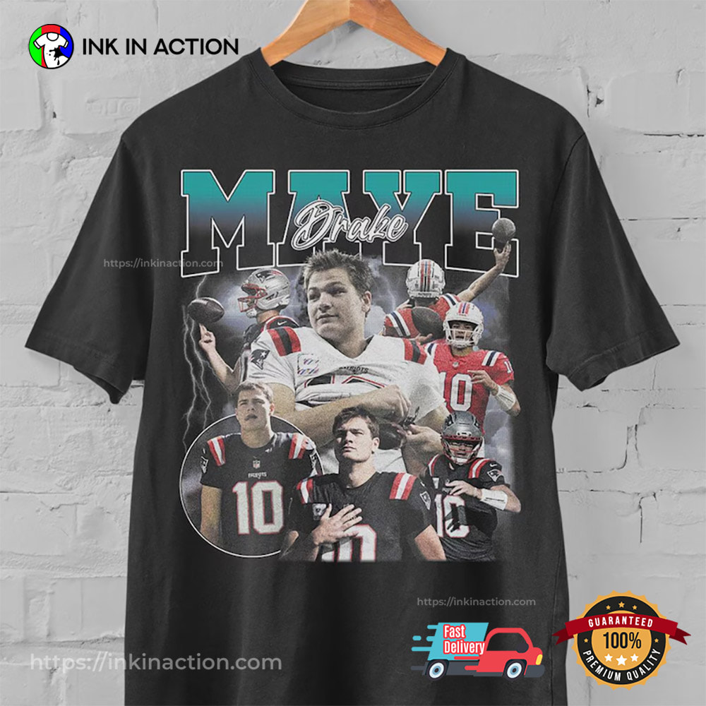 Drake Maye New England Football T-shirt Drake Maye New England Football T-shirt