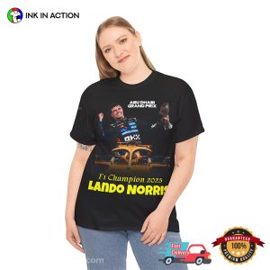 F1 Champion 2025 Lando Norris T Shirt 2 InkInAction.com
