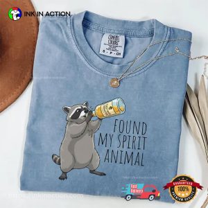 Found My Spirit Animal Funny Trash Panda Comfort Colors Tee 1 InkInAction.com