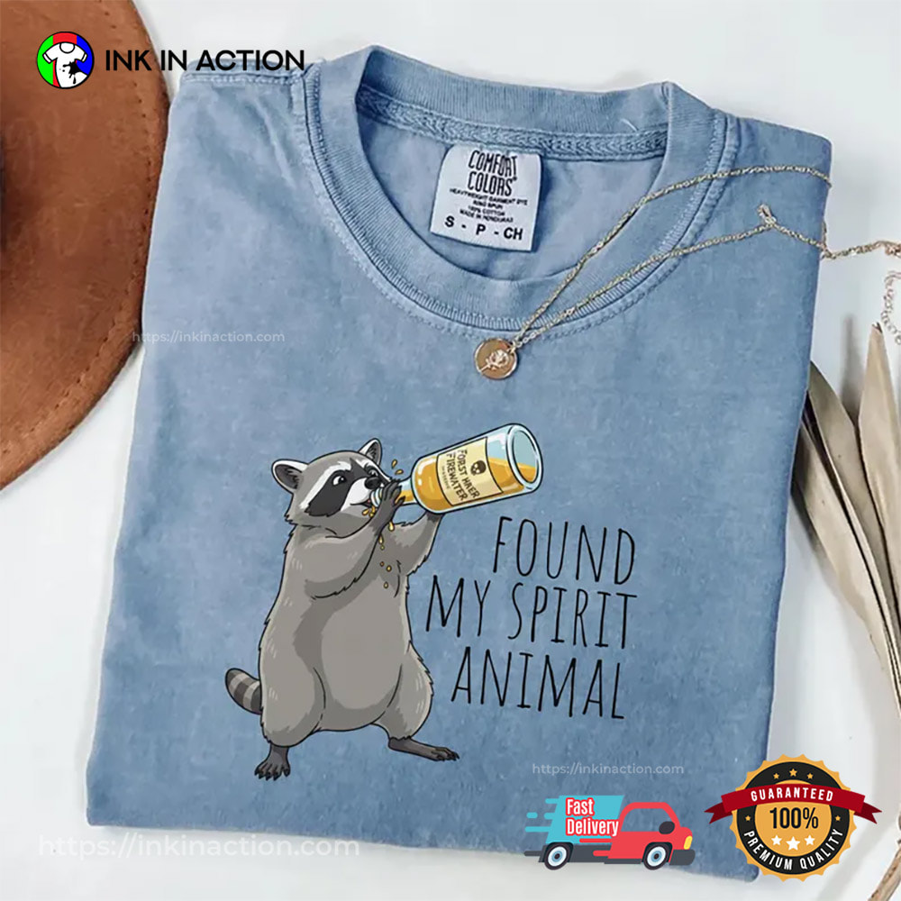 Found My Spirit Animal Funny Trash Panda Comfort Colors Tee Found My Spirit Animal Funny Trash Panda Comfort Colors Tee