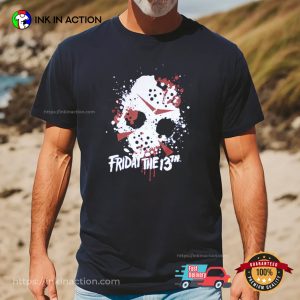 Friday The 13th Jason Blood Splat T shirt 2 InkInAction.com