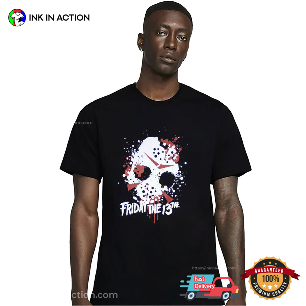 Friday The 13th Jason Blood Splat T-shirt Friday The 13th Jason Blood Splat T-shirt
