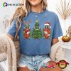 Green Cheek Conure Christmas Santa Bird Comfort Colors Tee