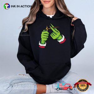 Grinch Hands Smoking Merry Christmas T-shirt Grinch Hands Smoking Merry Christmas T-shirt