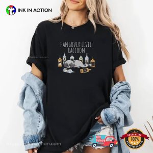 Hangover Lovel Racoon Funny Trash Panda Meme Comfort Colors Tee 2 InkInAction.com