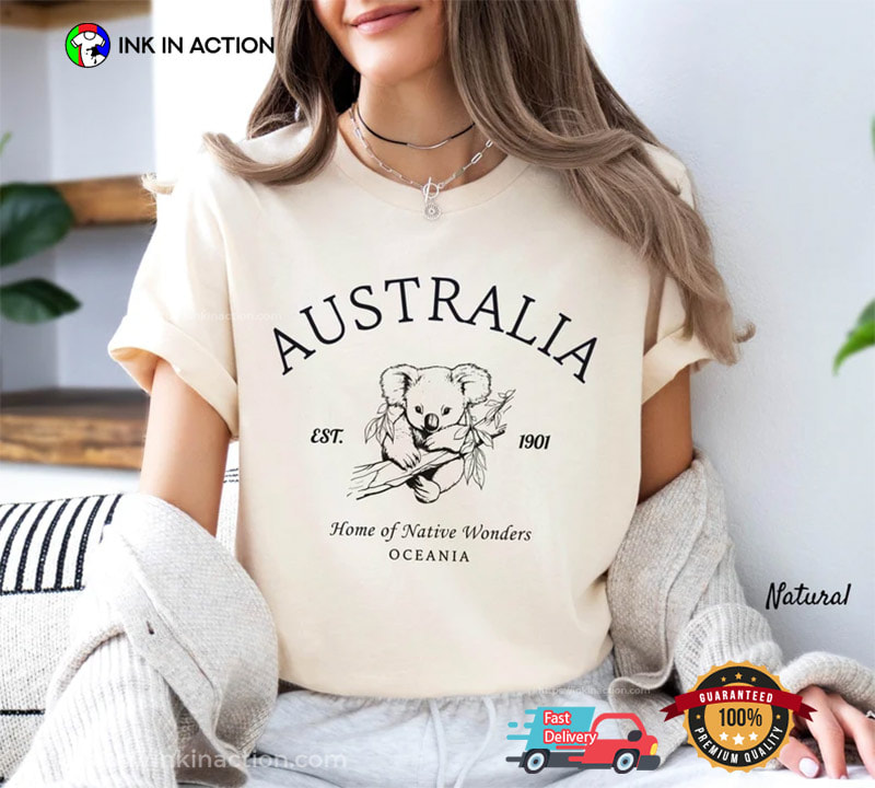 Home Of Native Wonders, Autralia Koala Comfort Colors Shirt Home Of Native Wonders, Autralia Koala Comfort Colors Shirt