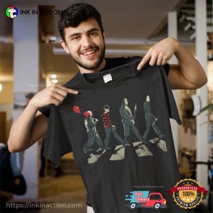 Horror Movie Characters Abbey Road Shirt 2 InkInAction.com