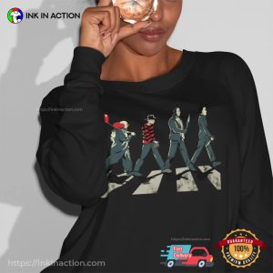 Horror Movie Characters Abbey Road Shirt 3 InkInAction.com