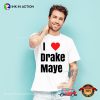 I Heart Love Drake Maye Football Fan T-shirt