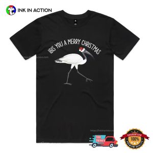 Ibis You A Merry Christmas Funny Aussie Bin Chicken Xmas T-shirt