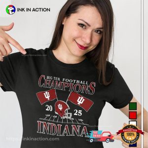Indiana Hoosiers 2025 Big Ten Football Champions T-shirt Indiana Hoosiers 2025 Big Ten Football Champions T-shirt