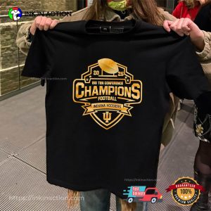 Indiana Hoosiers 2025 Big Ten Football Conference Champions T shirt 1 InkInAction.com