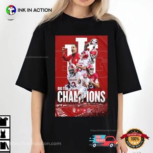 Indiana Hoosiers Big Ten Champions Football T-Shirt Indiana Hoosiers Big Ten Champions Football T-Shirt