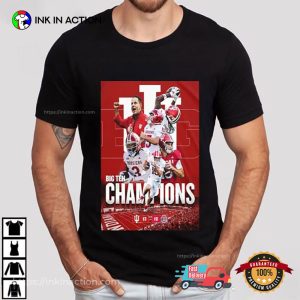 Indiana Hoosiers Big Ten Champions Football T Shirt InkInAction.com