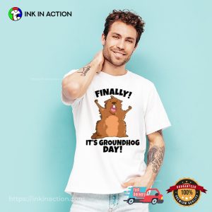 Inktastic Finally It’s Groundhog Day T-shirt Inktastic Finally It’s Groundhog Day T-shirt