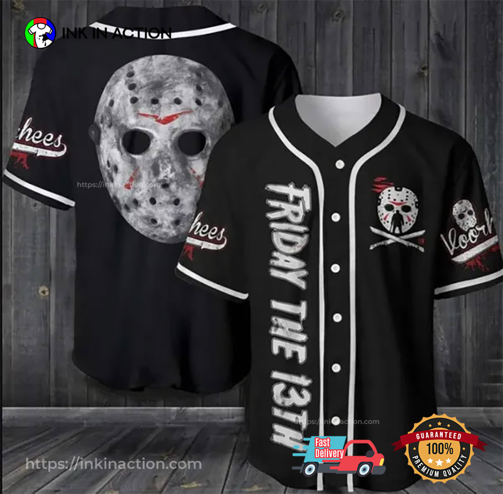 Jason Voorhees Friday The 13Th Halloween Baseball Jersey Jason Voorhees Friday The 13Th Halloween Baseball Jersey