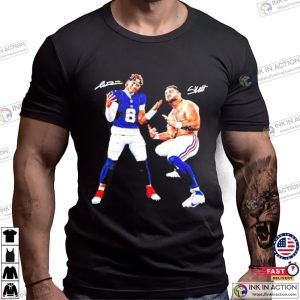 Jaxson Dart And Cam Skattebo New York Giants Aura T-shirt