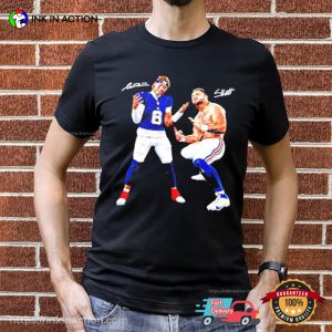 Jaxson Dart And Cam Skattebo New York Giants Aura T-shirt Jaxson Dart And Cam Skattebo New York Giants Aura T-shirt