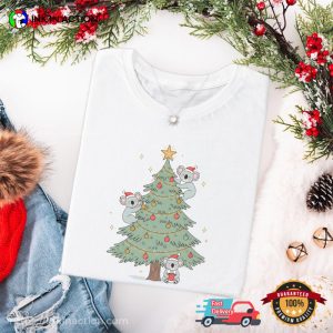 Koala And Christmas Tree Happy Australia Xmas Shirt 3 InkInAction.com