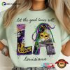 Let The Good Times Roll Louisiana Carnival Mask Comfort Colors Shirt