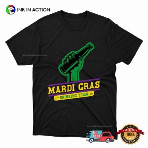 Mardi Gras Drinking Team Louisiana Tuesday Party T shirt 3 InkInAction.com