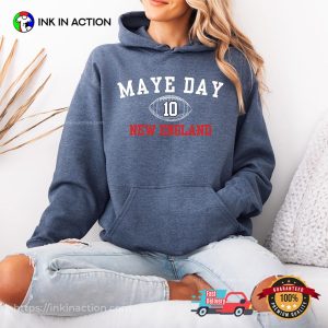 Maye Day New England 10 Football T-shirt Maye Day New England 10 Football T-shirt