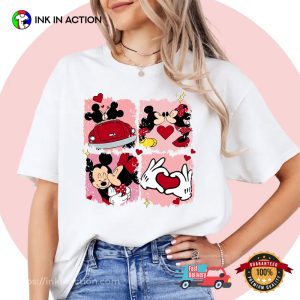 Mickey and Minnie Valentine disney valentines T shirt 3 InkInAction.com