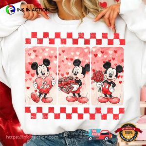 Mickey confessed his love to Minnie Disney Valentines Shit 1 InkInAction.com