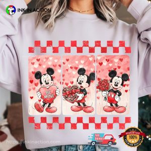 Mickey Confessed His Love To Minnie Disney Valentines Shirt Mickey Confessed His Love To Minnie Disney Valentines Shirt