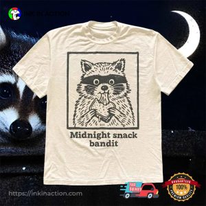 Midnight Snack Bandit Funny Trash Panda Shirt 3 InkInAction.com