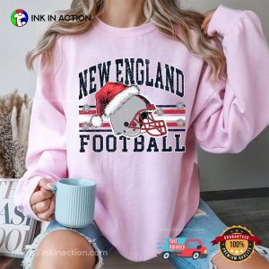 New England Football Santa Christmas Holiday T-shirt New England Football Santa Christmas Holiday T-shirt