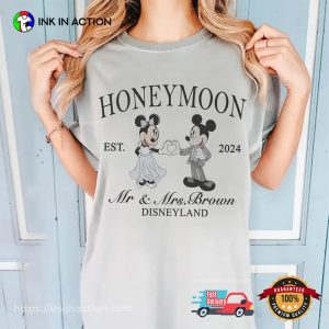 Personalized Disney Honeymoon Club Just Married Disney T-shirt 1 InkInAction.com
