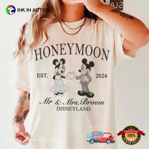 Personalized Disney Honeymoon Club Just Married Disney T shirt InkInAction.com